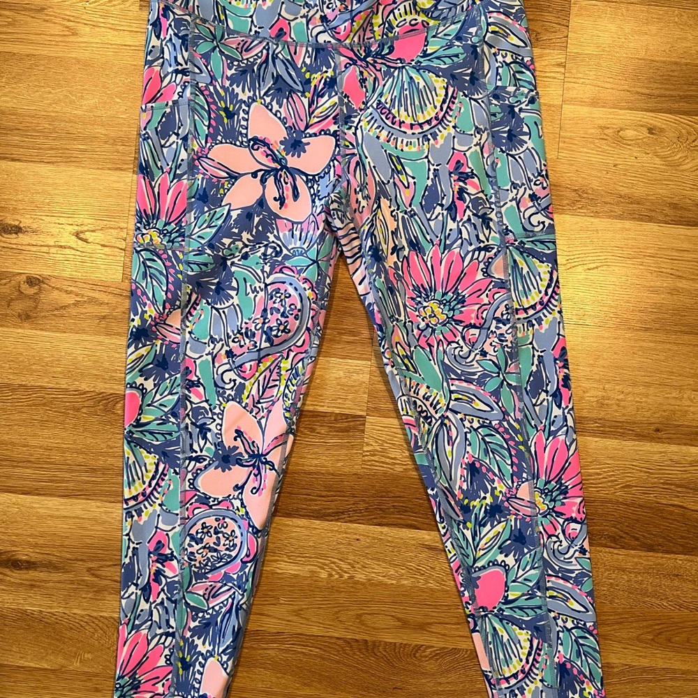 Lilly Pulitzer Women’s Floral Leggings - Pink, Blue, Green